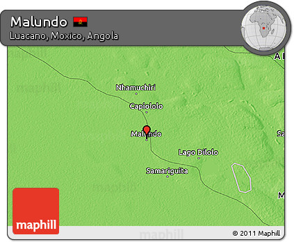 Political 3D Map of Malundo