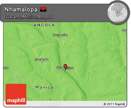 Political 3D Map of Nhamalopa