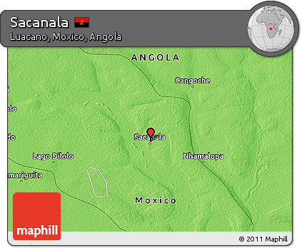 Political 3D Map of Sacanala