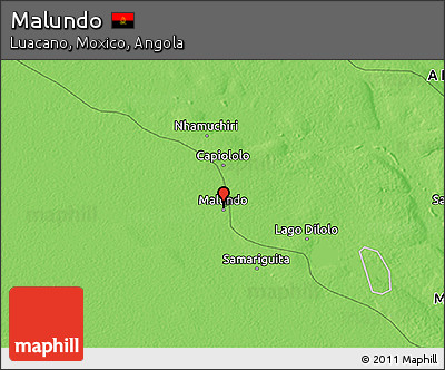 Political 3D Map of Malundo