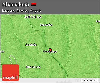 Political 3D Map of Nhamalopa