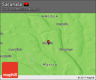 Political 3D Map of Sacanala