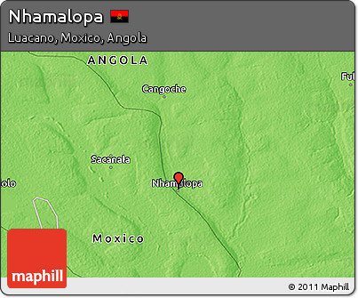 Political 3D Map of Nhamalopa