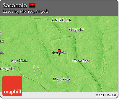 Political 3D Map of Sacanala