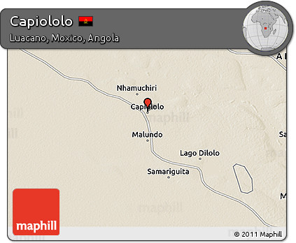 Shaded Relief 3D Map of Capiololo