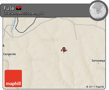 Shaded Relief 3D Map of Fula