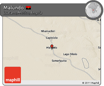 Shaded Relief 3D Map of Malundo