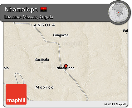 Shaded Relief 3D Map of Nhamalopa