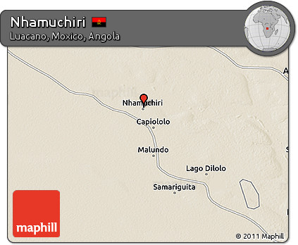 Shaded Relief 3D Map of Nhamuchiri