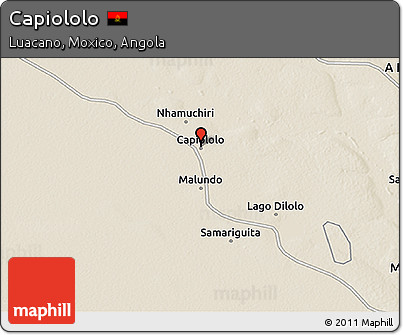 Shaded Relief 3D Map of Capiololo