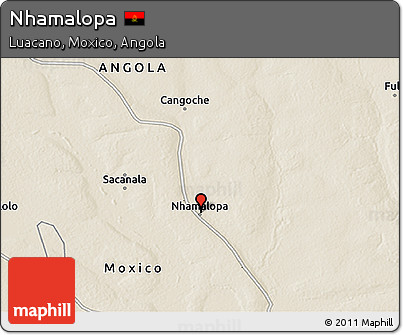 Shaded Relief 3D Map of Nhamalopa