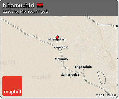 Shaded Relief 3D Map of Nhamuchiri