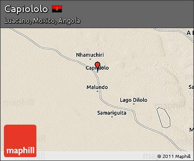 Shaded Relief 3D Map of Capiololo