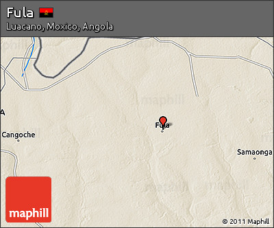 Shaded Relief 3D Map of Fula