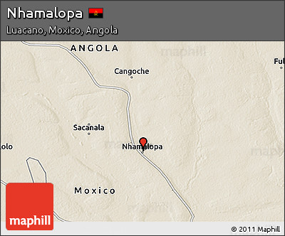 Shaded Relief 3D Map of Nhamalopa