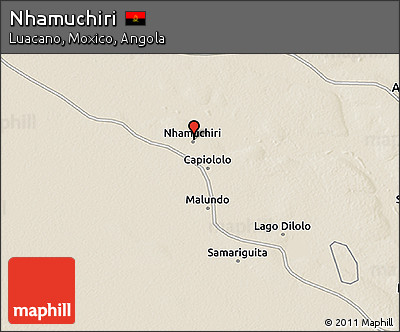 Shaded Relief 3D Map of Nhamuchiri
