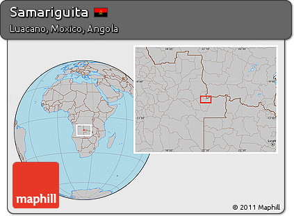 Gray Location Map of Samariguita