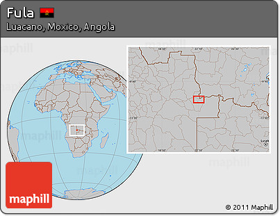 Gray Location Map of Fula