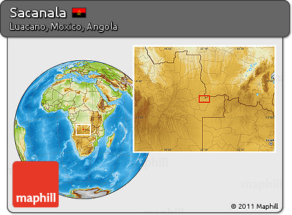 Physical Location Map of Sacanala