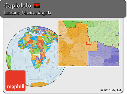Political Location Map of Capiololo