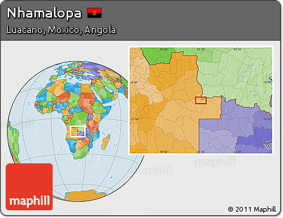 Political Location Map of Nhamalopa