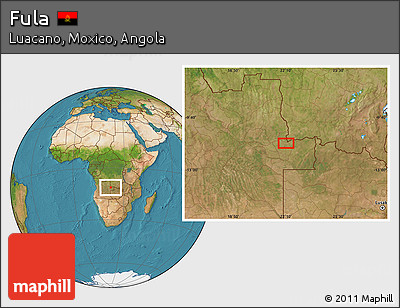 Satellite Location Map of Fula