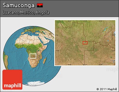 Satellite Location Map of Samuconga