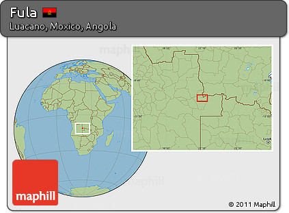Savanna Style Location Map of Fula