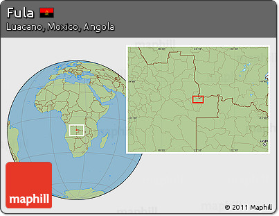 Savanna Style Location Map of Fula