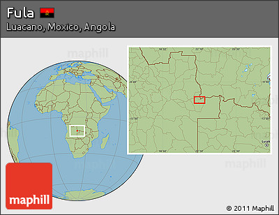 Savanna Style Location Map of Fula