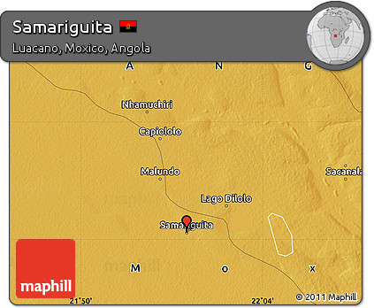 Physical Map of Samariguita