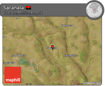 Satellite Map of Sacanala