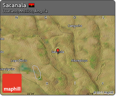 Satellite Map of Sacanala