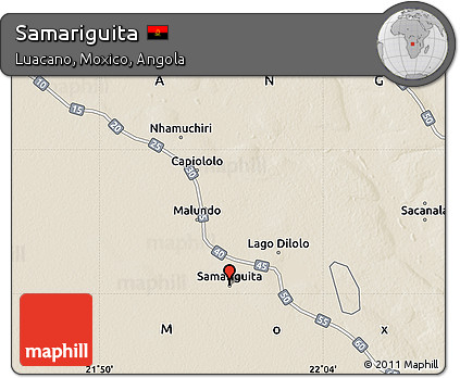 Shaded Relief Map of Samariguita