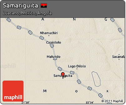 Shaded Relief Map of Samariguita