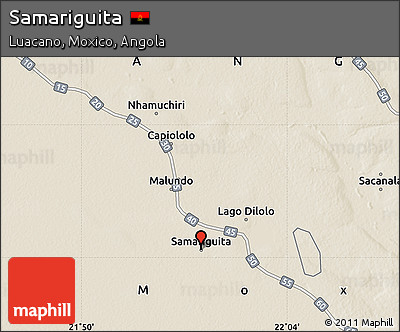 Shaded Relief Map of Samariguita