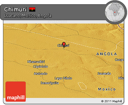 Physical Panoramic Map of Chimuri