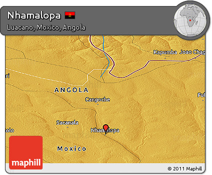 Physical Panoramic Map of Nhamalopa