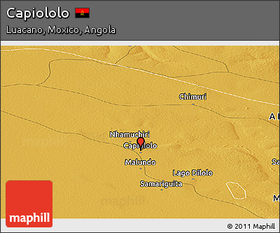 Physical Panoramic Map of Capiololo
