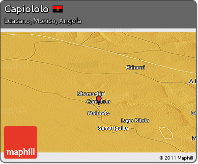 Physical Panoramic Map of Capiololo