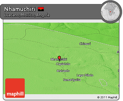 Political Panoramic Map of Nhamuchiri