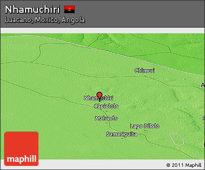 Political Panoramic Map of Nhamuchiri