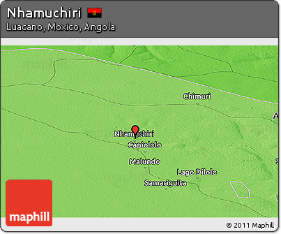 Political Panoramic Map of Nhamuchiri