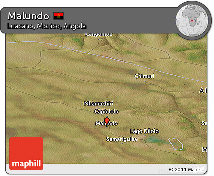 Satellite Panoramic Map of Malundo