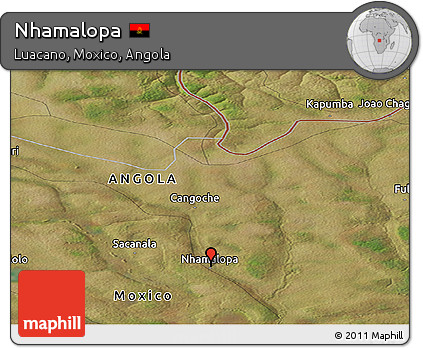 Satellite Panoramic Map of Nhamalopa