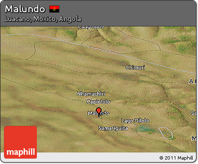 Satellite Panoramic Map of Malundo