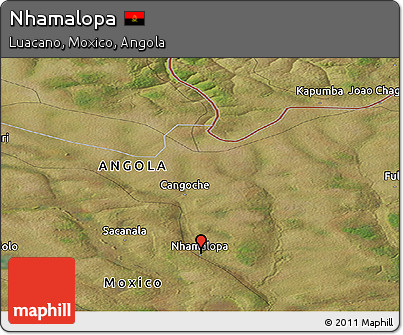 Satellite Panoramic Map of Nhamalopa