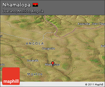 Satellite Panoramic Map of Nhamalopa