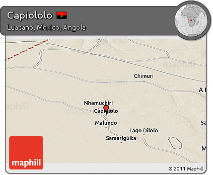 Shaded Relief Panoramic Map of Capiololo