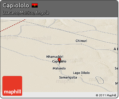 Shaded Relief Panoramic Map of Capiololo
